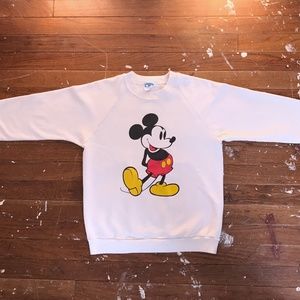 1990's Mickey Mouse Sweatshirt (White)